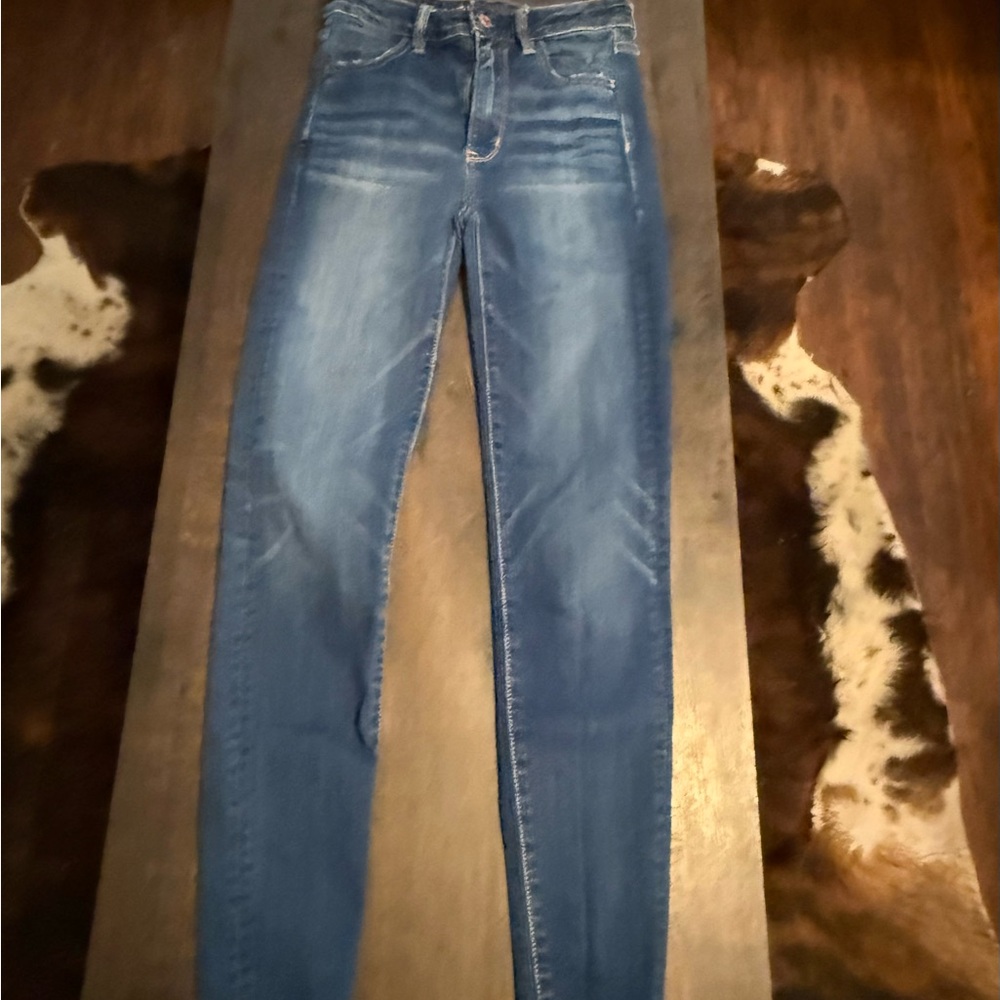 American Eagle Outfitters Women's Light Blue Skinny Jeans